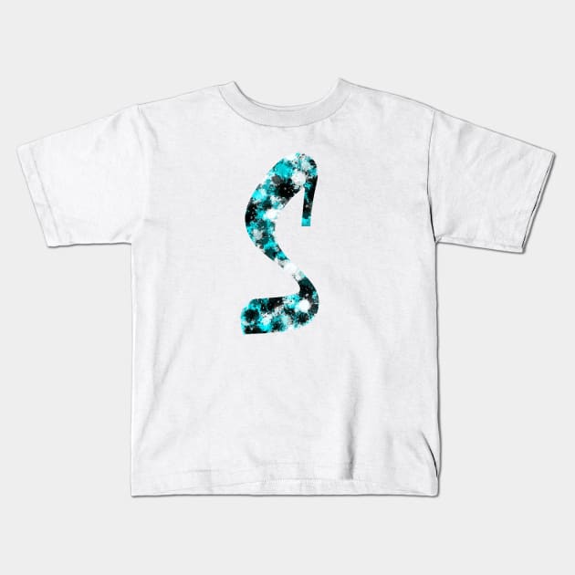 Paint Splash Letter S Kids T-Shirt by Hip Scarves and Bangles